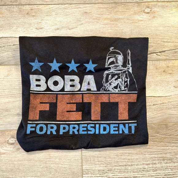 RARE Boba Fett for President Retro Star Wars Tee - Picture 3 of 6